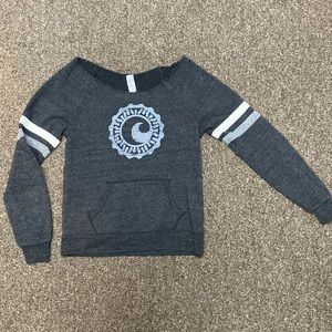 Alternative apparel women’s long sleeve top, dark grey, size: small